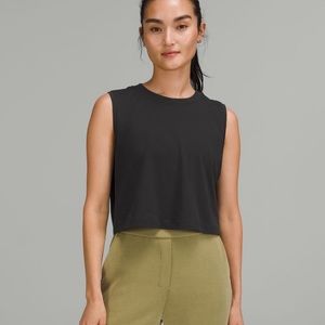 Lululemon cropped tank top.